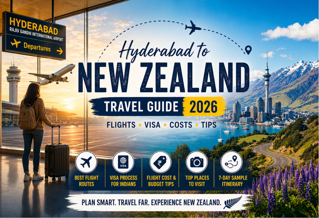 Hyderabad to New Zealand flights